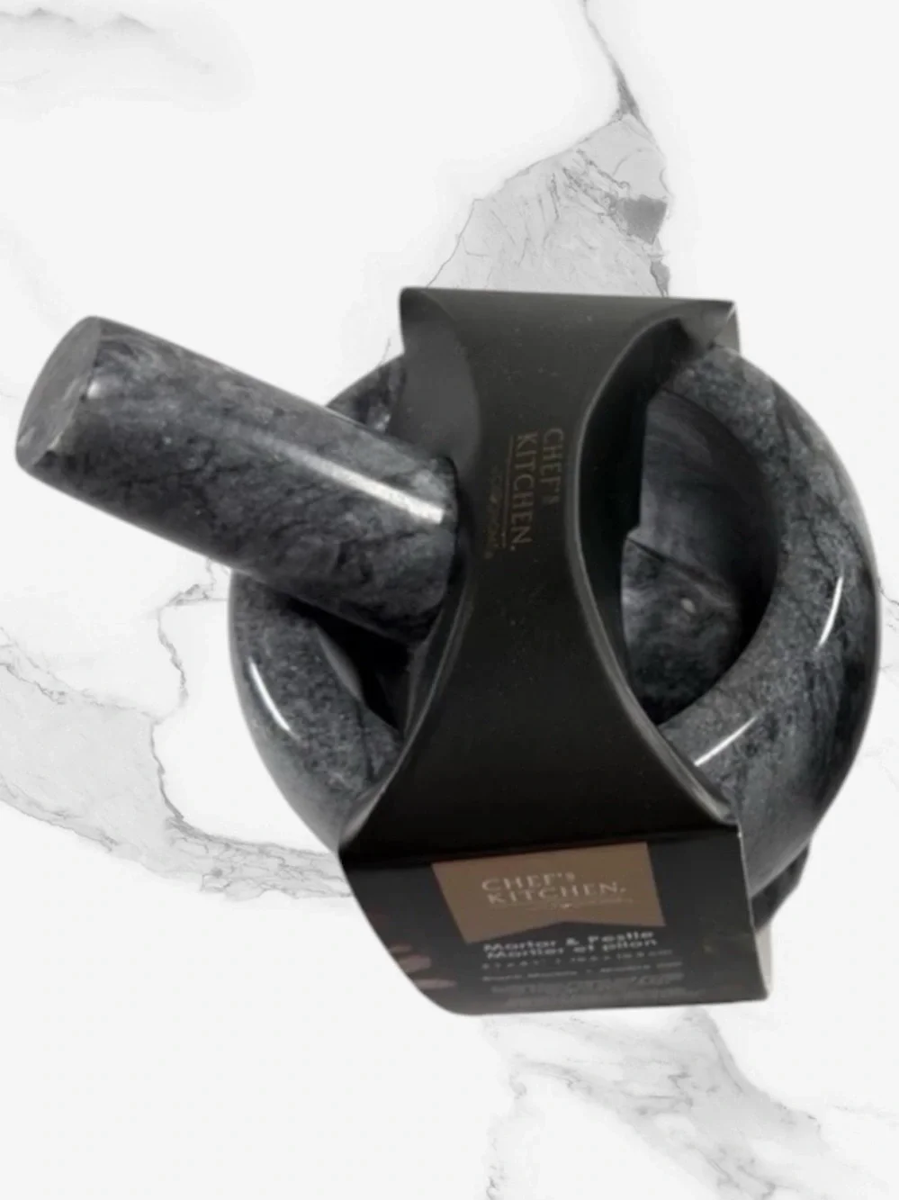 Ciroa Home Marble Mortar & Pestle - Black